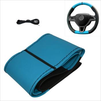 XLBG6 Xkeribom Leder Lenkradbezug zum Schnüren 37-38cm 6 Teilig Design12 Uhr Markierung mit Farbauswahl + STAFFELPREISE
